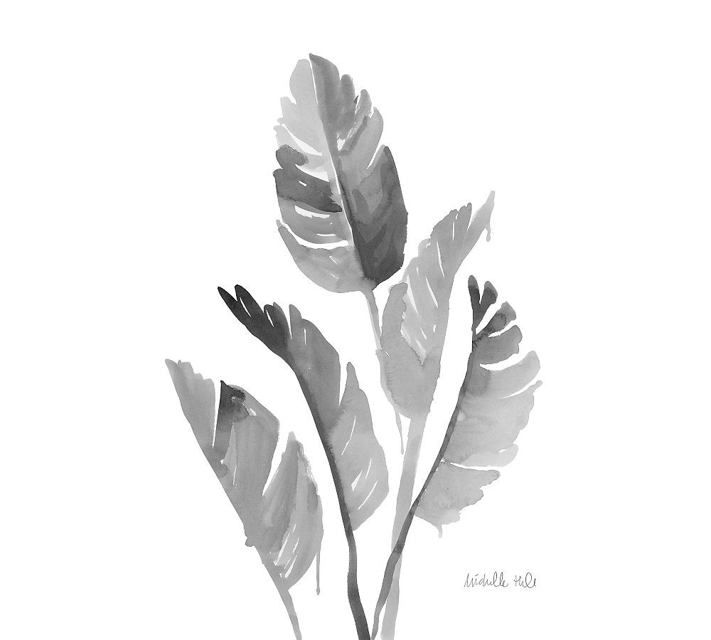 Graphite Banana Leaf  by The Artists Studio | Pottery Barn (US)
