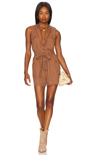 Sightseer Romper in Rattan | Revolve Clothing (Global)