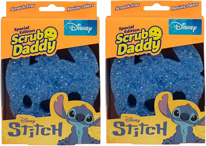 Scrub Daddy Disney Stitch Dish Sponge Twin Pack, Smiley Face Sponges for Cleaning & Washing Up - ... | Amazon (US)