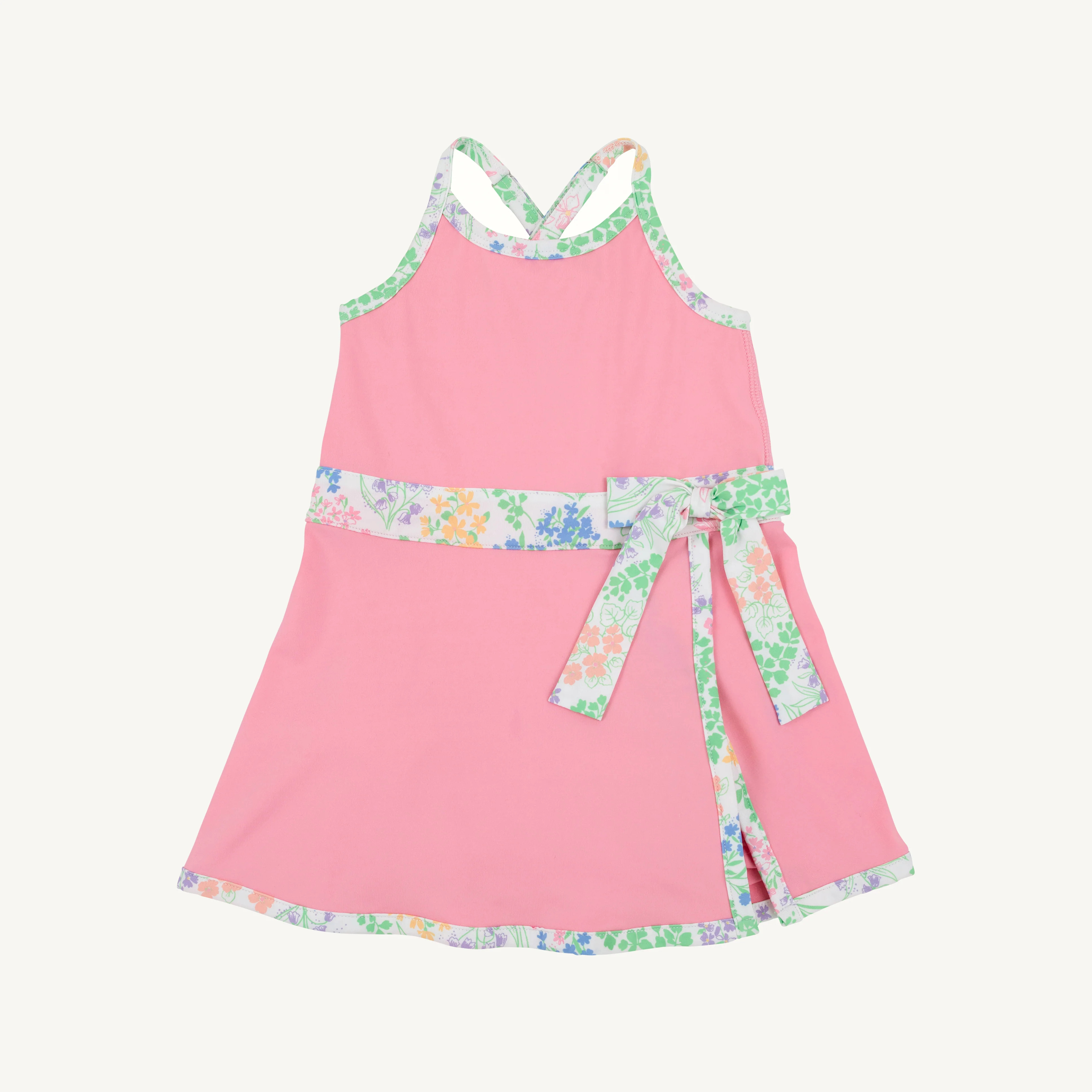 Prepletic™ Teggy Tennis Dress - Hamptons Hot Pink with Gaston Street Garden | The Beaufort Bonnet Company