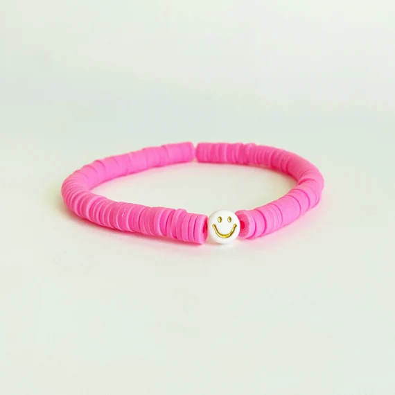 Smile Heishi Bead Bracelet | Etsy | Etsy (US)