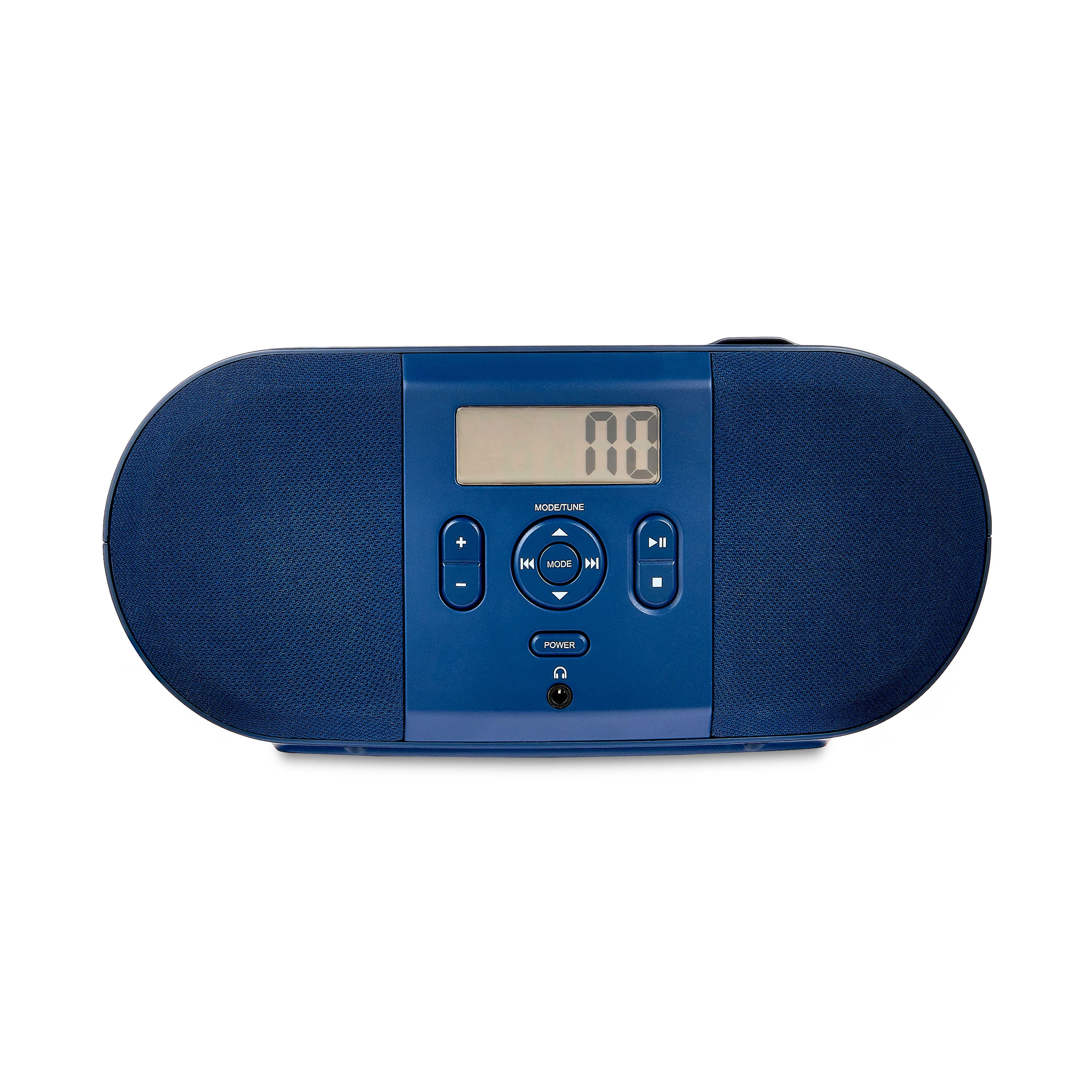 onn. Portable CD Boombox with Digital FM Radio, Navy | Walmart (US)
