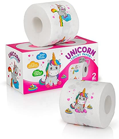 Unicorn toilet paper, Pink Toilet Paper for Toddler Potty Training, Novelty Toilet Paper , Colored T | Amazon (US)