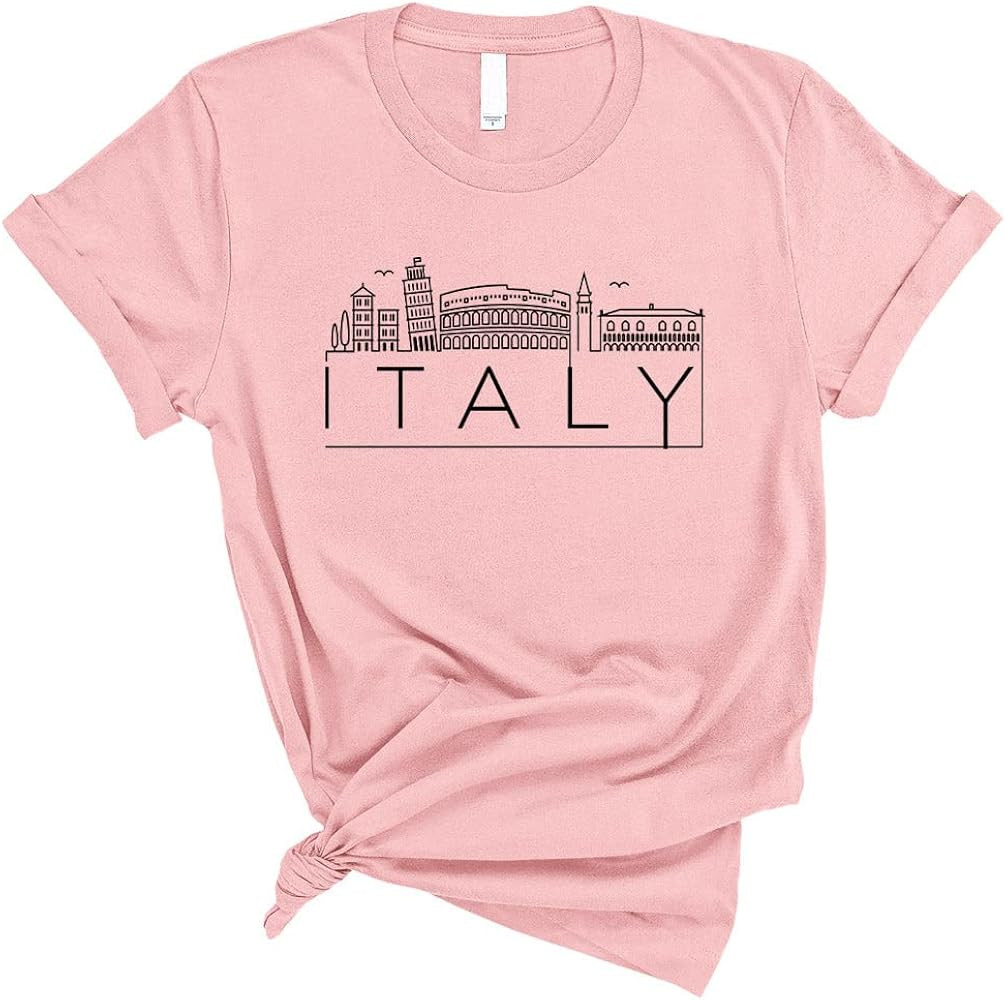 TeesAndTankYou Skyline Italy Shirt Unisex | Amazon (US)