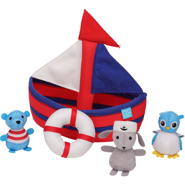 Sailboat Floating Fill n Spill Bath Toy | Maisonette