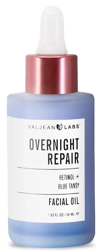VALJEAN LABS Overnight Repair Facial Oil | Retinol and Blue Tansy | Helps to Even Skintone, Calm ... | Amazon (US)