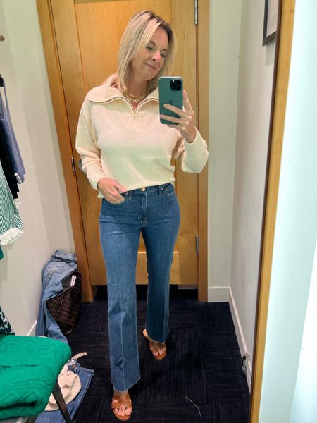 J. Crew Black Friday Sale still going on this weekend and this fabulous sweater + jeans look that Katie loves is on sale! 50% off + an extra 10% off entire purchase! 

#LTKsalealert #LTKSeasonal #LTKCyberweek