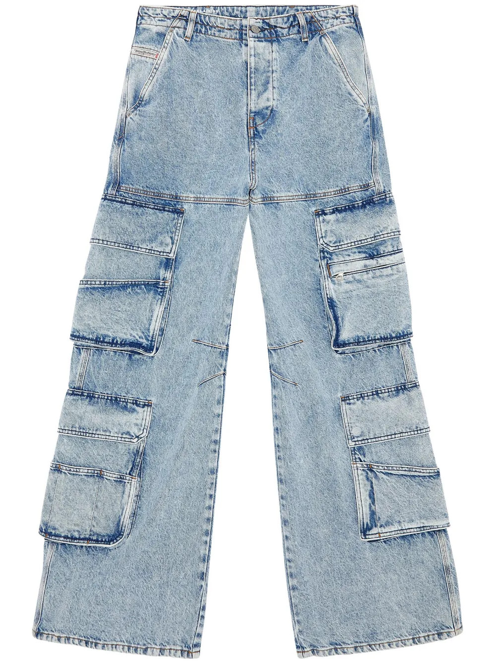 Diesel wide-leg Cargo Jeans - Farfetch | Farfetch Global