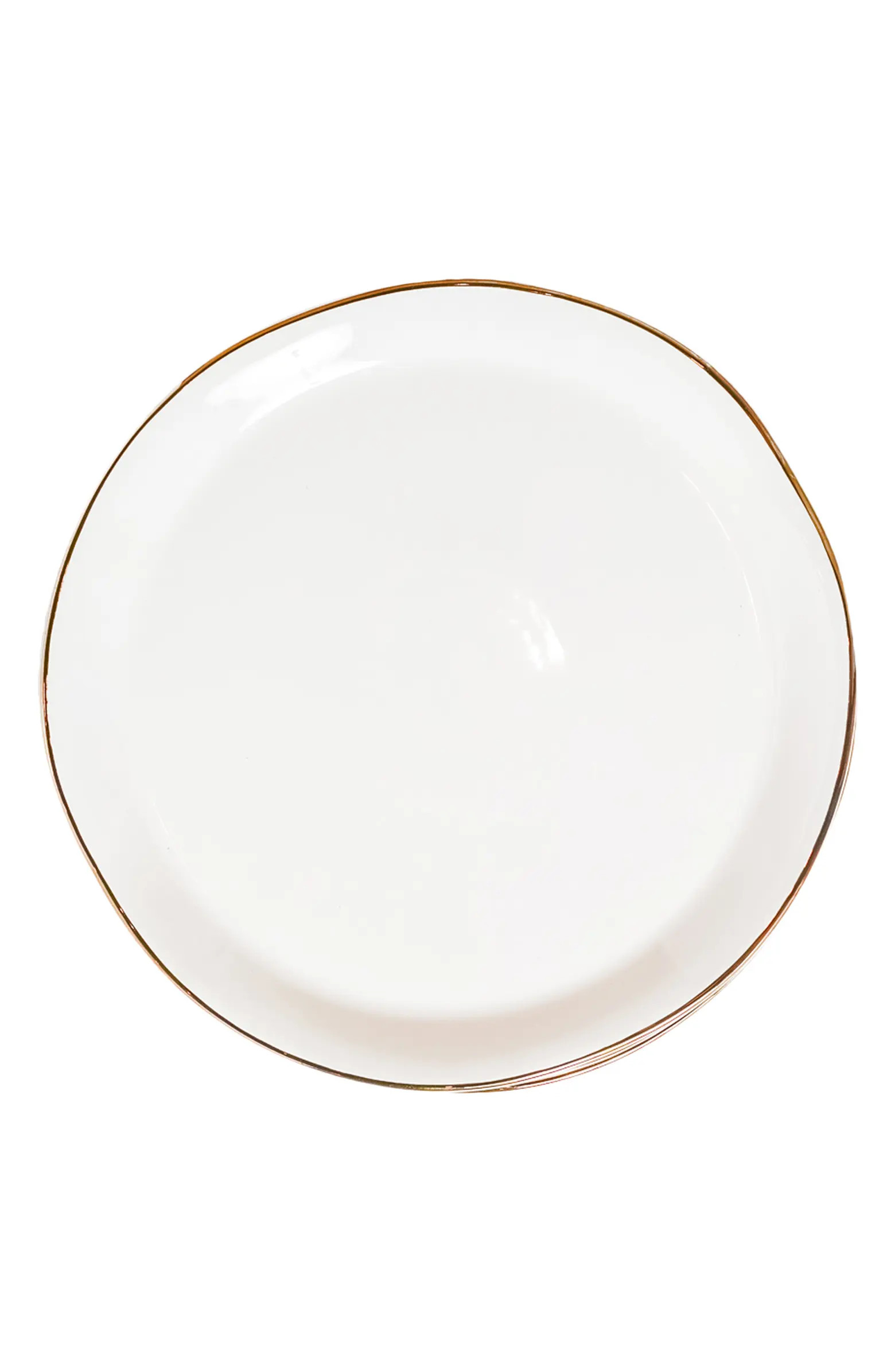 Set of 4 Gold Rim Salad Plates | Nordstrom