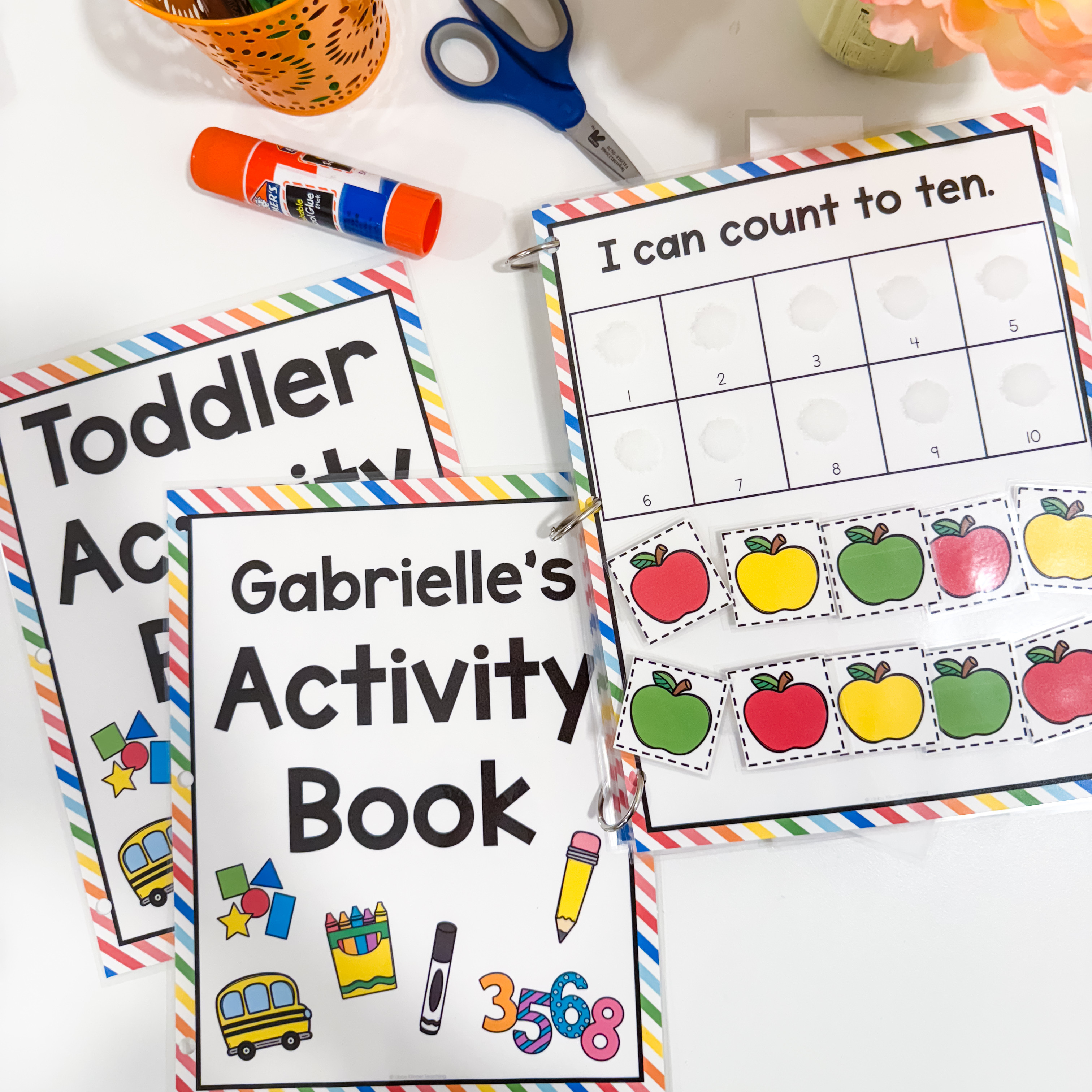 Here are the things I used to make a toddler busy book for my almost 2-year-old! 

 #LTKKids