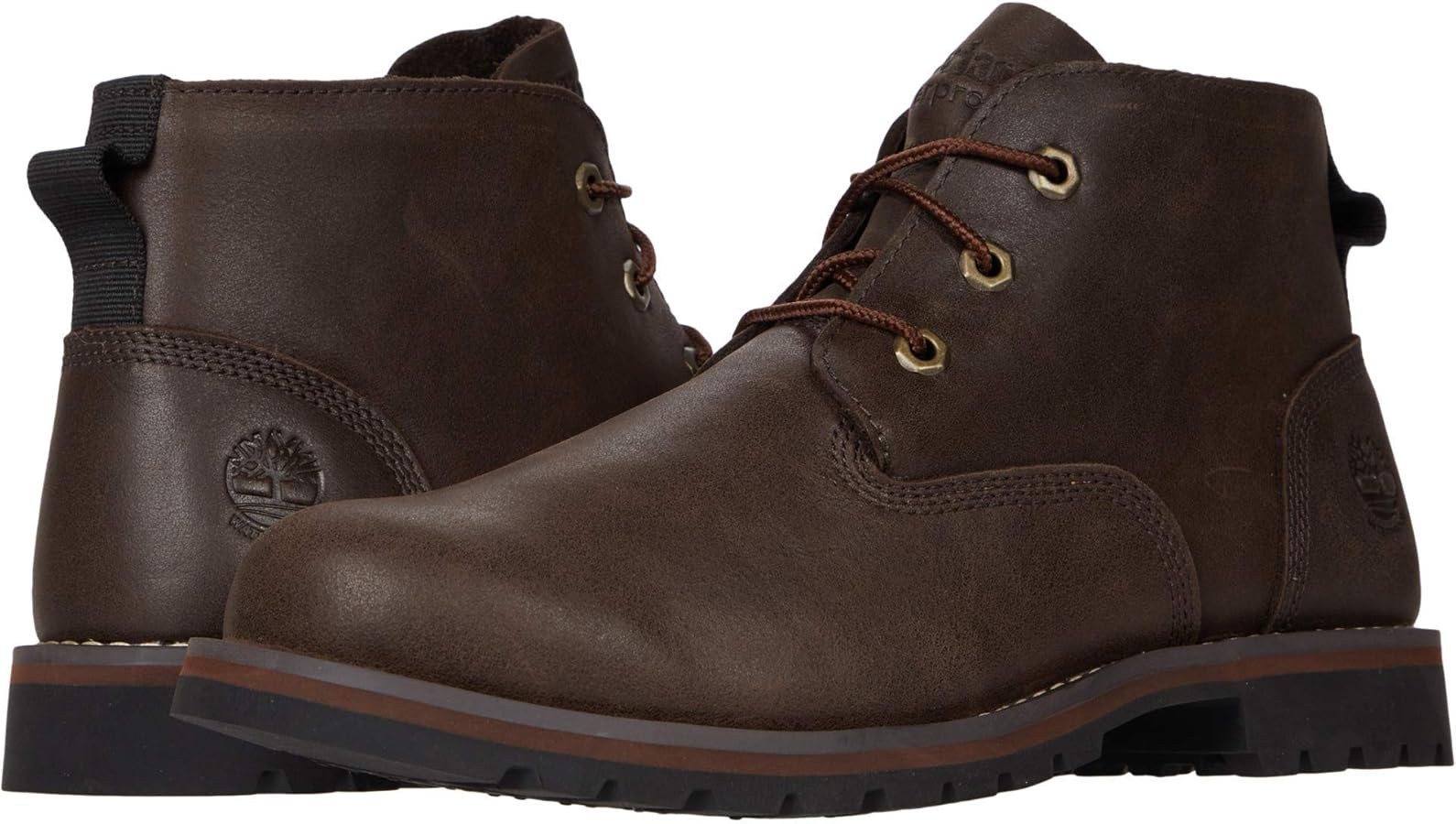 Timberland Men's Larchmont Waterproof Chukka Boot, Dark Brown Full-Grain, 12 | Amazon (US)