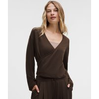 BeCalm Wrap-Front Long-Sleeve Shirt | Lululemon (US)