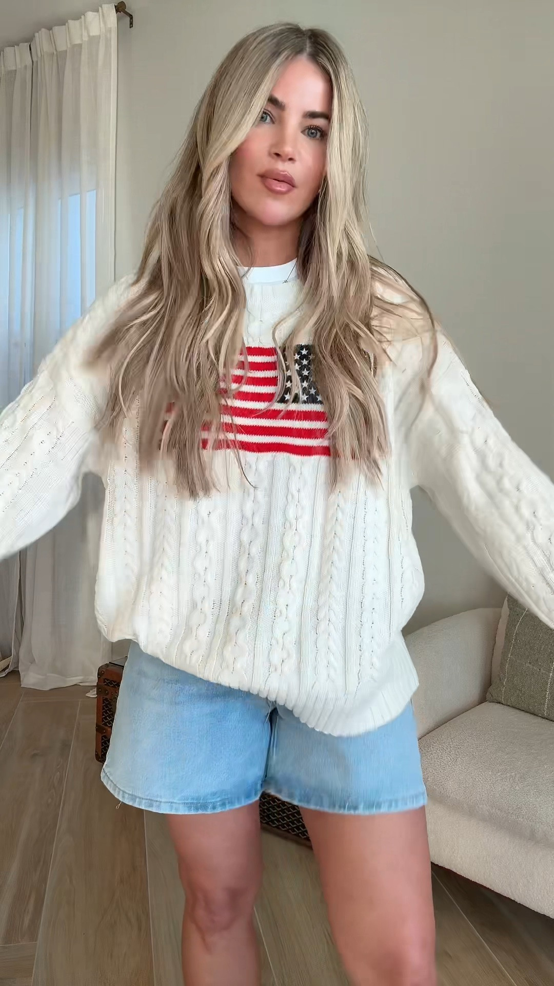$35 🇺🇸 so cute for summer & the 4th of July!
Sized up to a large for an oversized fit
@target #ad

#LTKgrwm #LTKootd