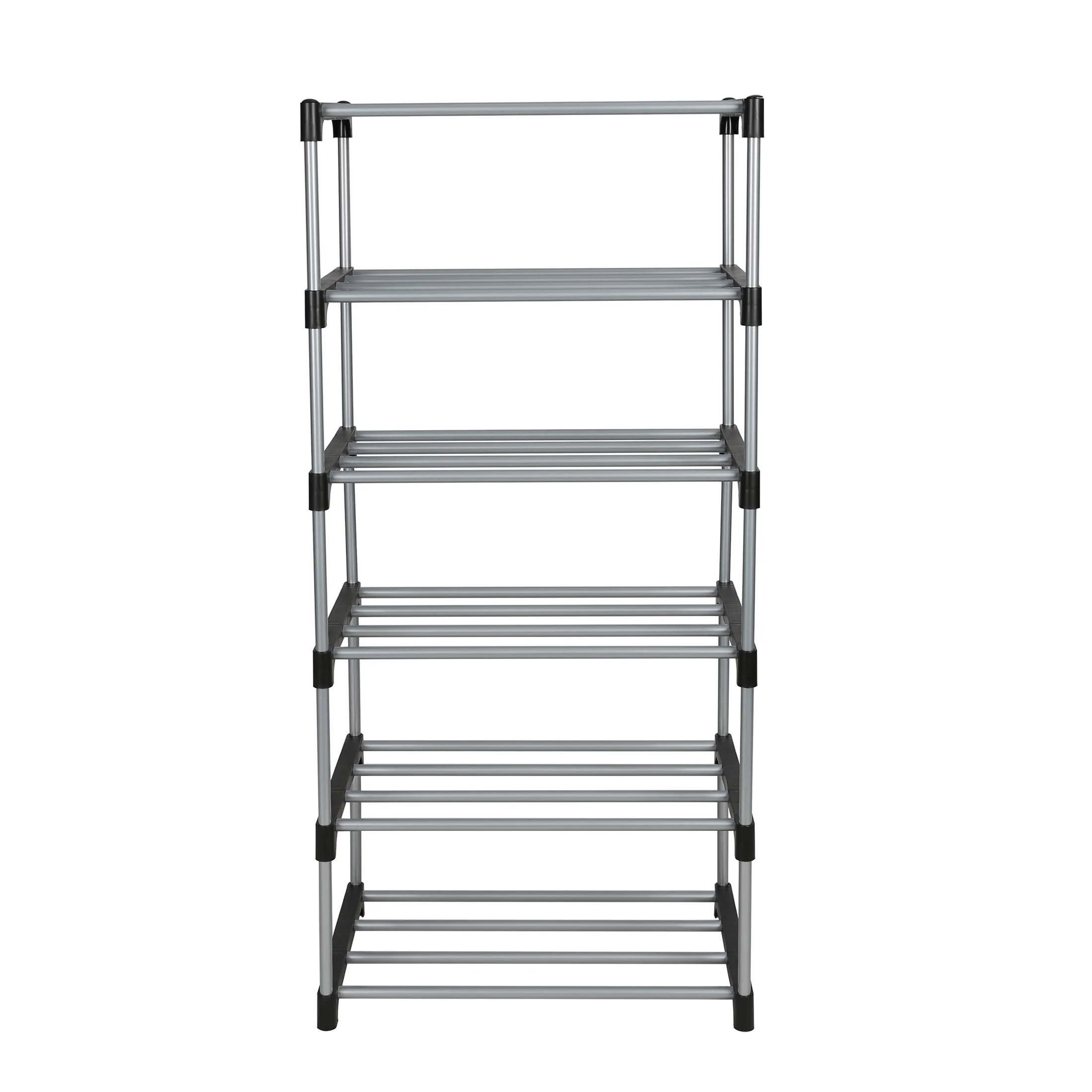 Mainstays Metal and Plastic Shoe Rack, 6-Tiers, 12 Shoe Pair Capacity, Space Saving Shoe Storage,... | Walmart (US)