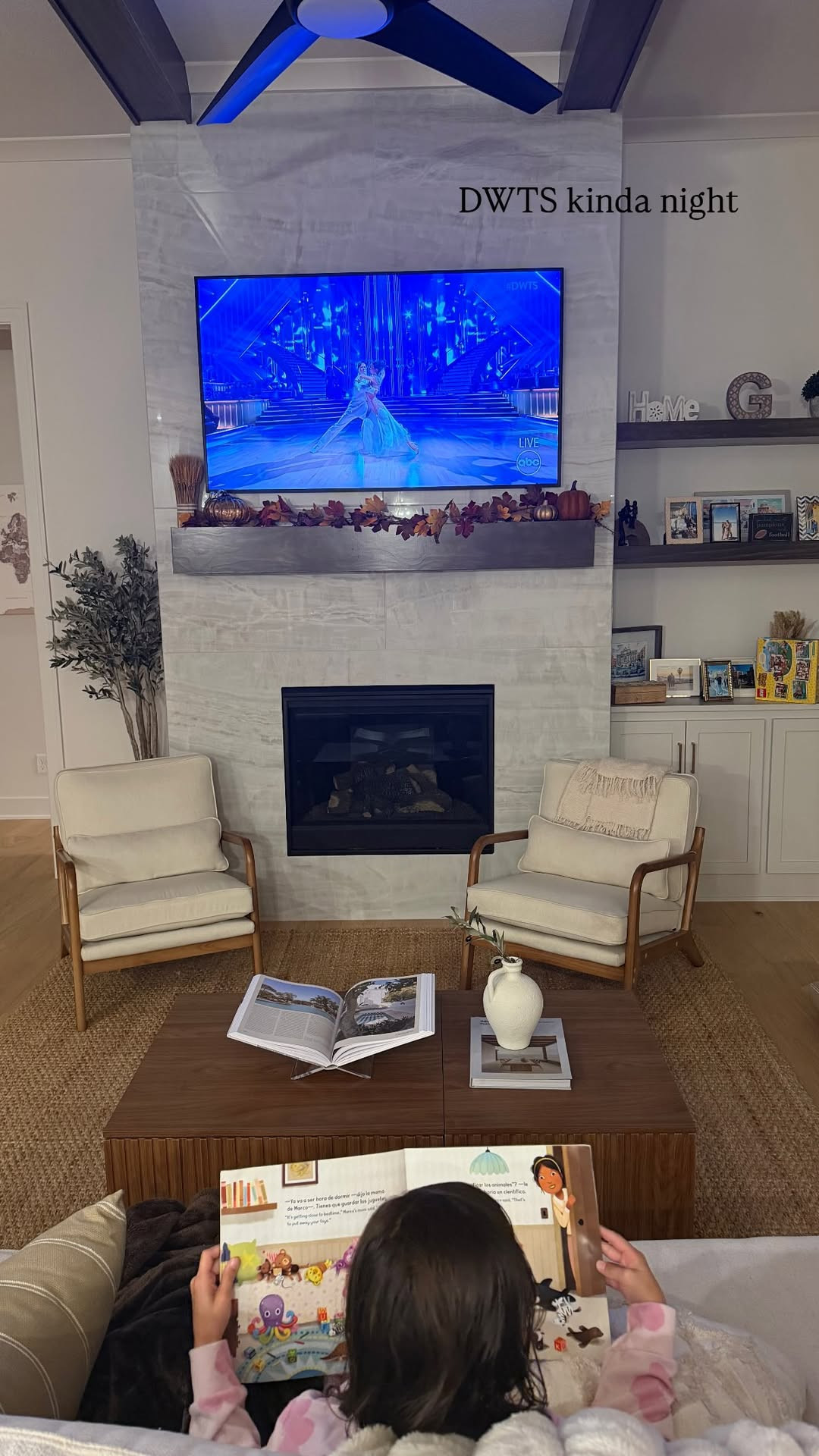 Cozy nights at home 🤎🍂 DWTS on, fall decor out, and a little reading before bed. My favorite kind of evening!

#CozyHome #FallAtHome #FallDecor #FamilyNights #CozyNights #HomeInspo #LivingRoomDecor #FallHome #MomLife #HomeFavorites #LTKHome #ShopLTK
 

 #LTKSeasonal #LTKHome