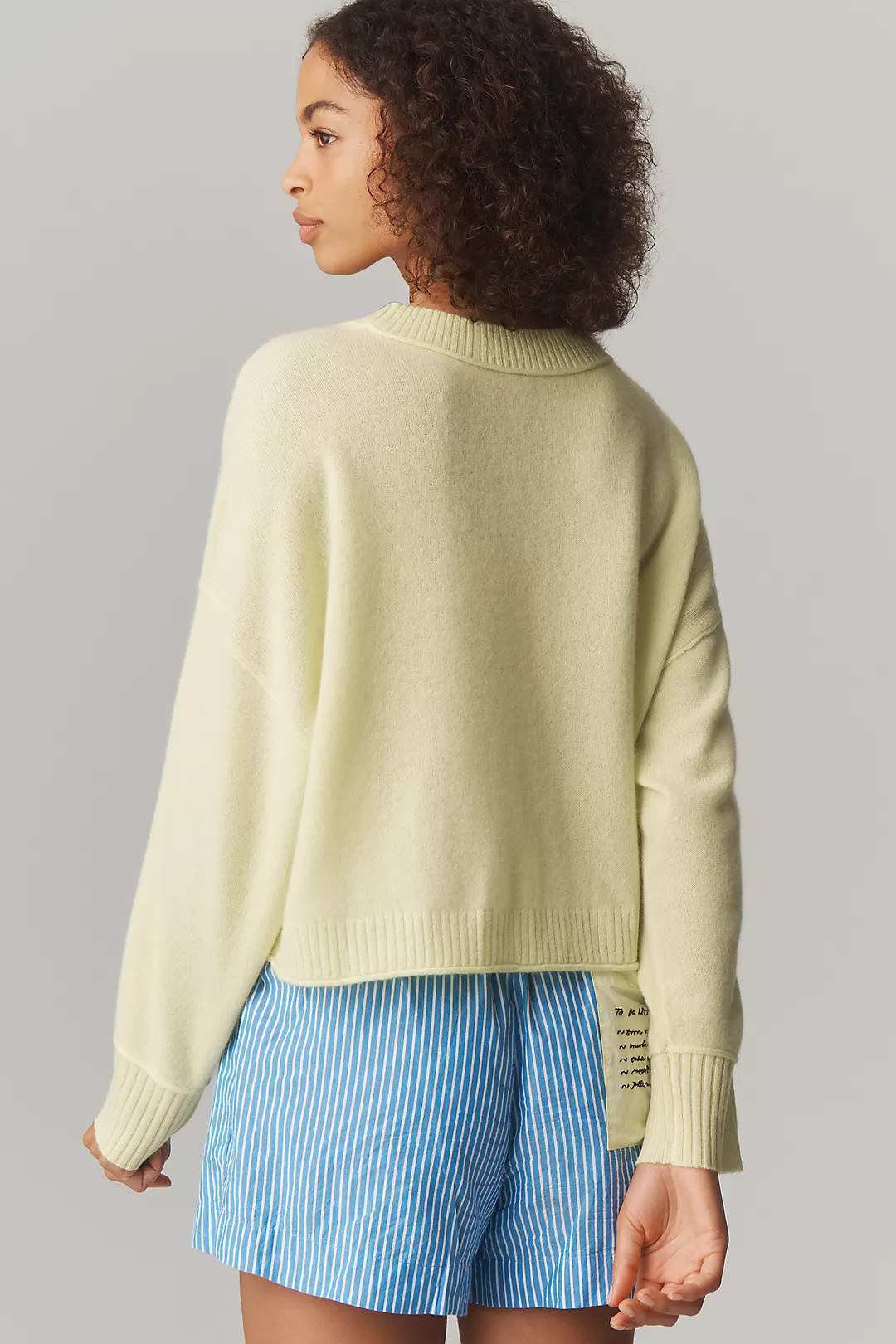 The Goldie Cashmere Long-Sleeve Crew-Neck Sweater | Anthropologie (US)
