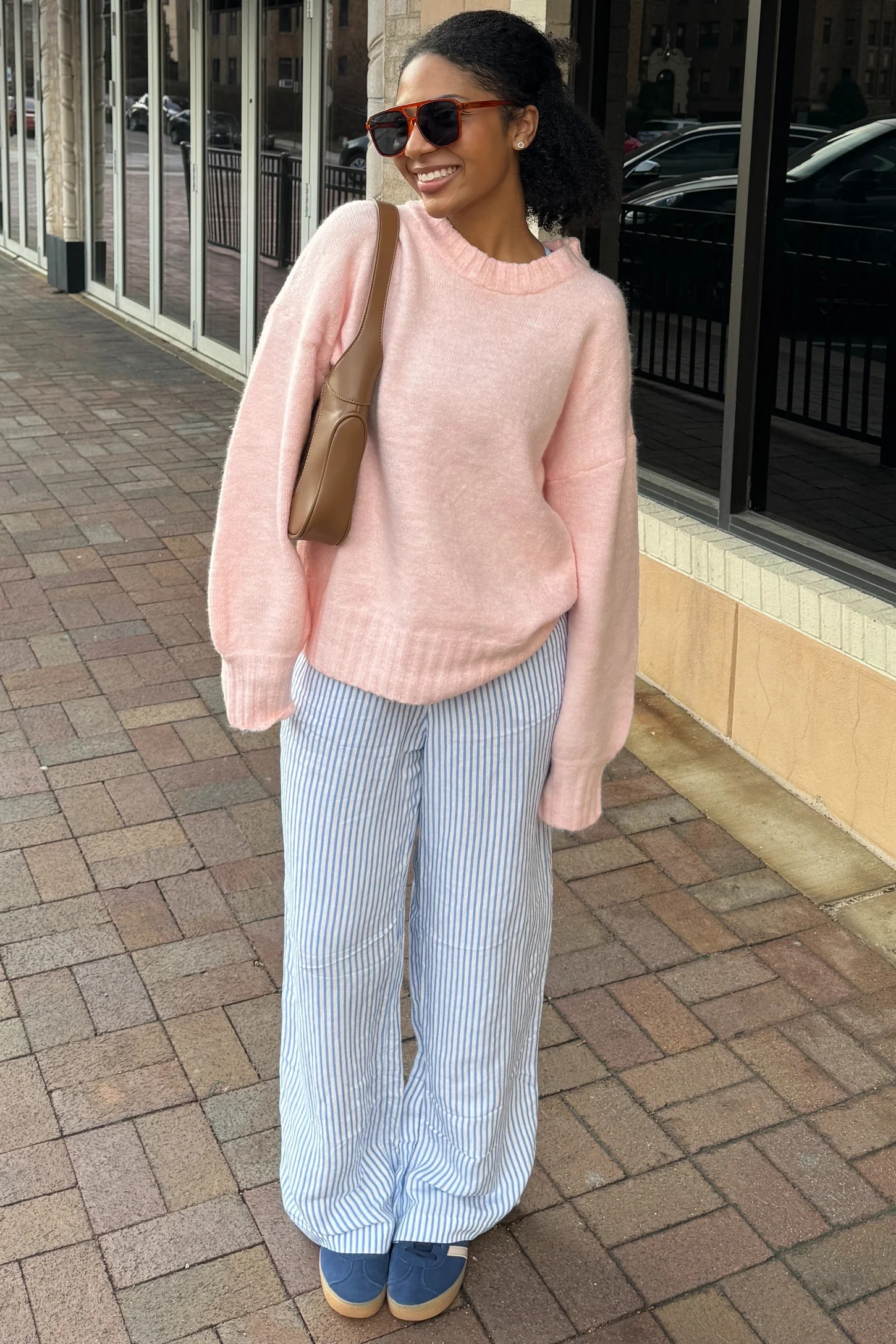 Pink Ribbed Cuff Sweater | PinkBlush Maternity