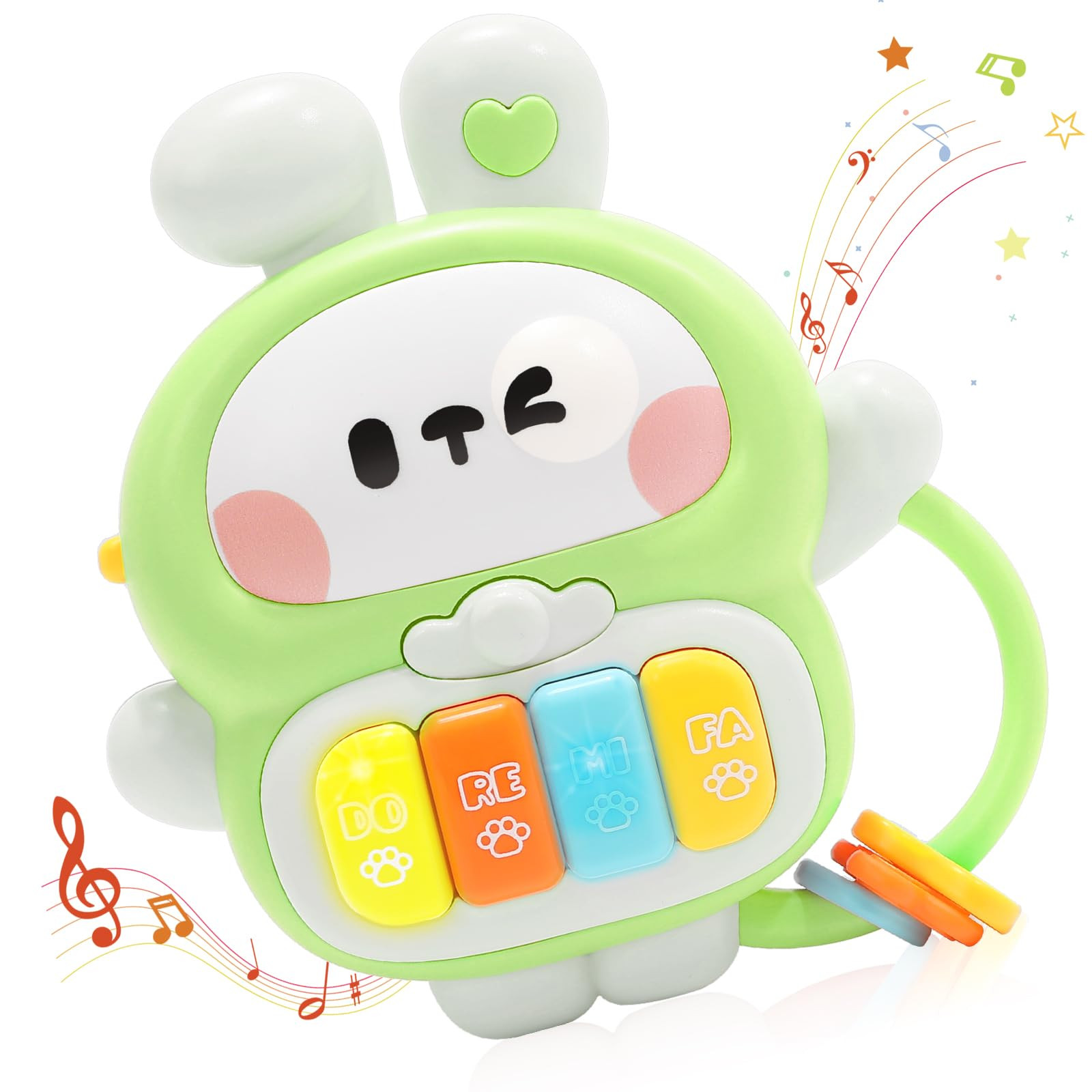 Baby Musical Toys 6-12 Months, Rabbit Piano for Baby Musical Toys for Toddlers 1-3, Busy Board wi... | Amazon (US)