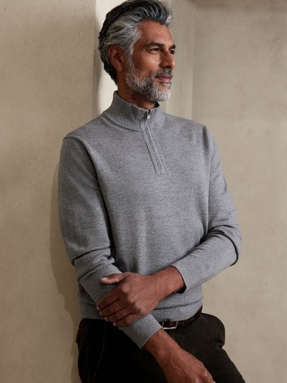 Franco Merino Half-Zip Sweater | Banana Republic (US)