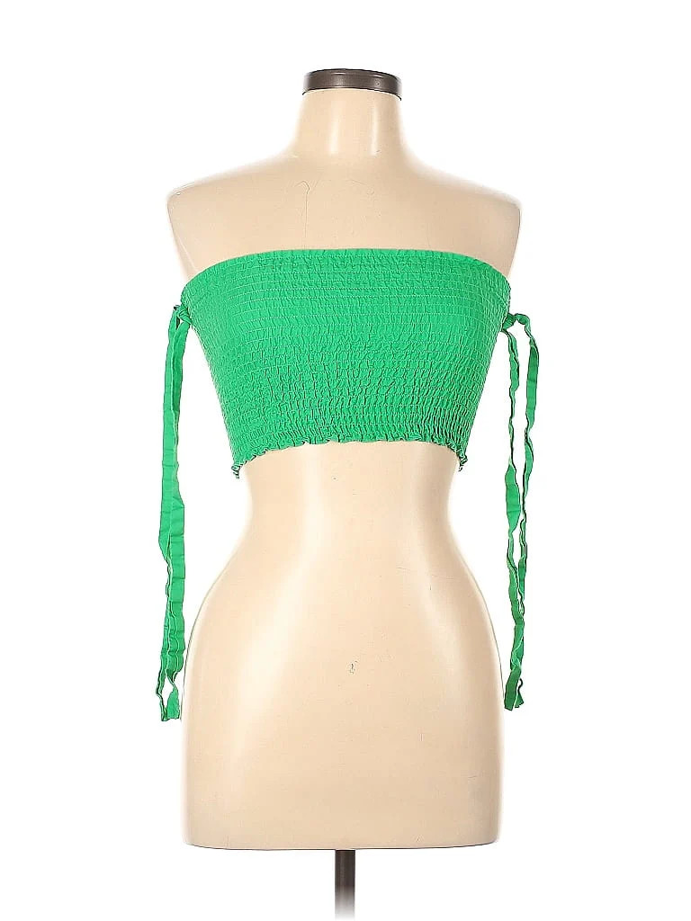 Theme Sleeveless Top Green Strapless Tops - Used - Size Large | ThredUp