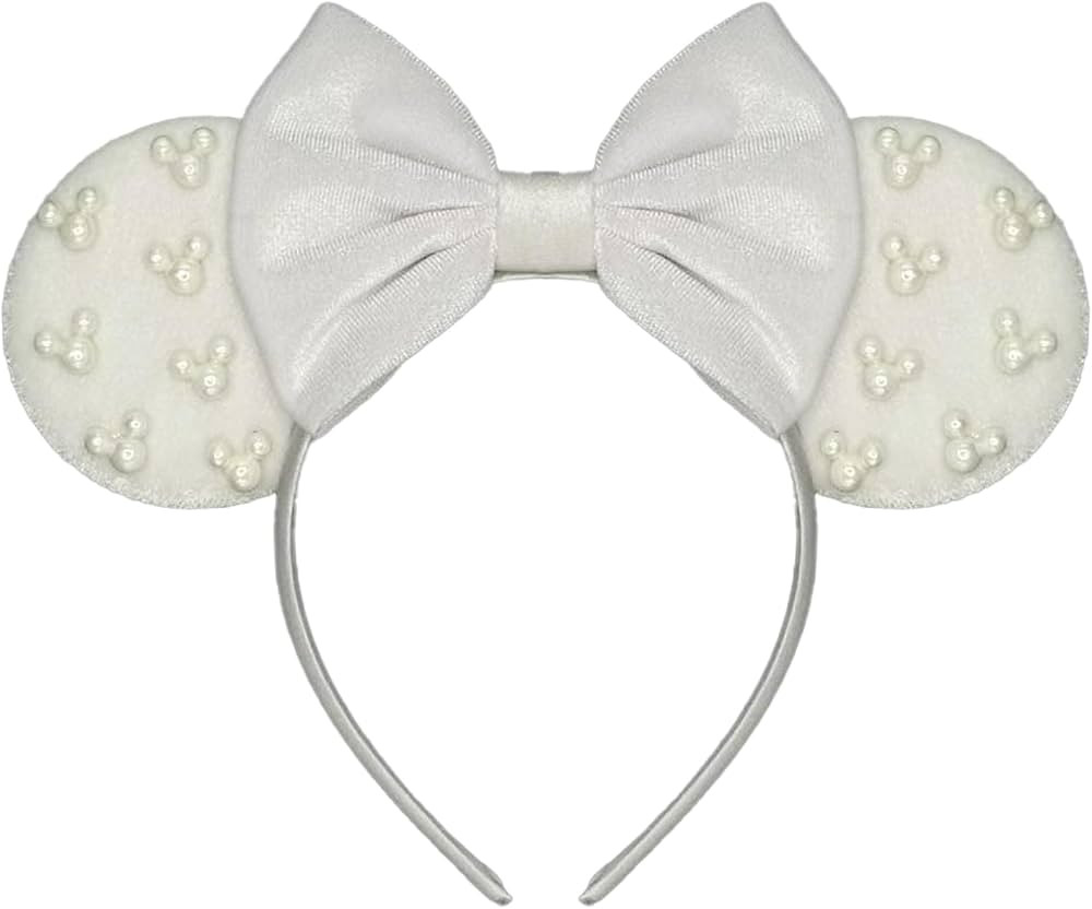 Mouse Ears Headband - White Mouse Ear Hair Band for Theme Park Parties, Cosplay Costume Accessori... | Amazon (US)