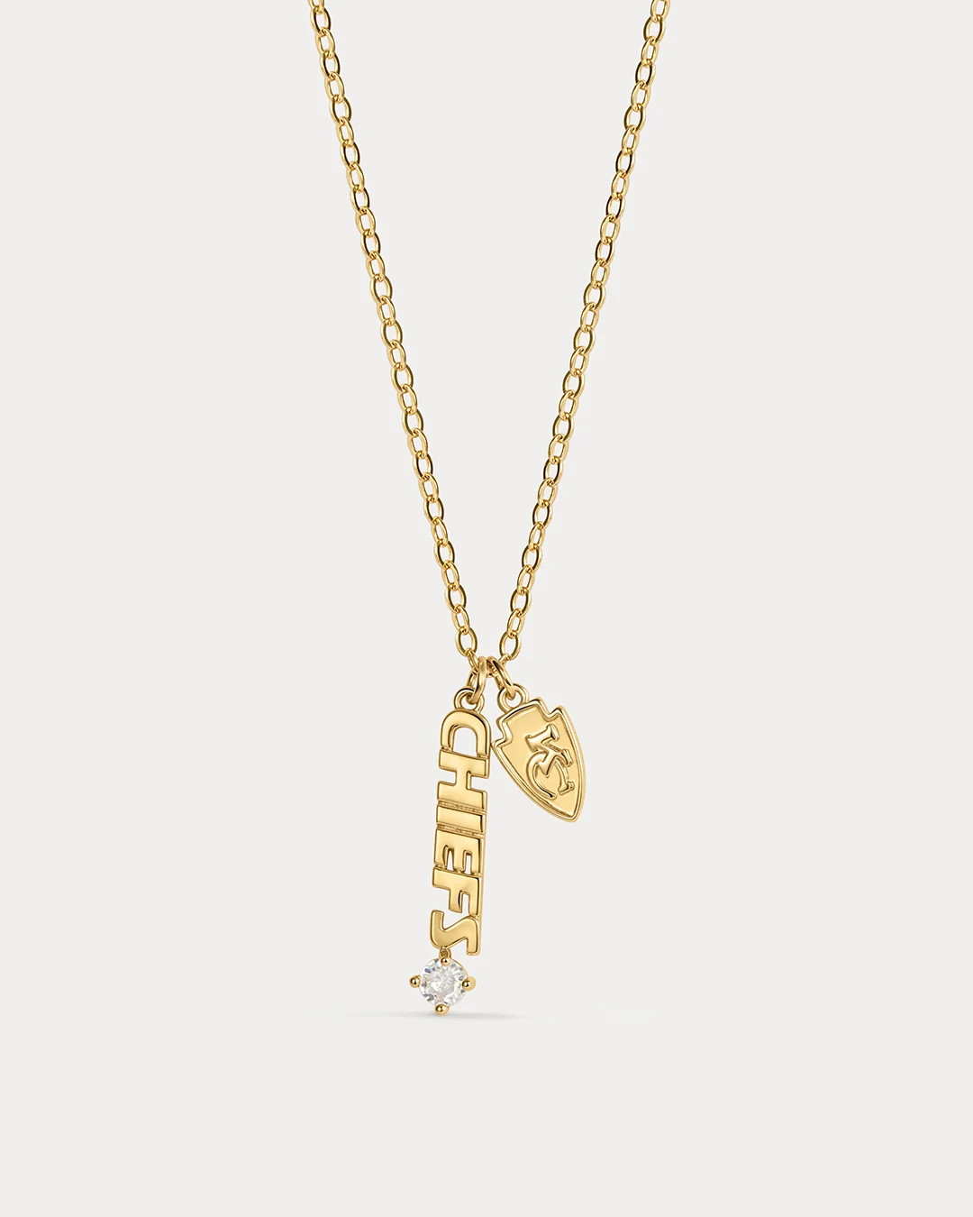 The NFL Layered Nameplate Charm Necklace - Gold | Luv Aj Inc.