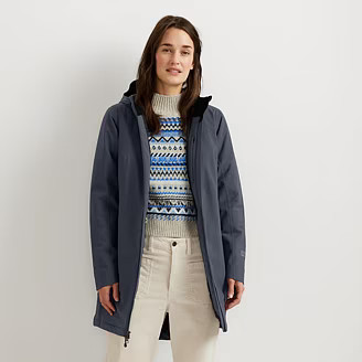 Women's Cloud Cap Stretch Insulated Waterproof Trench Coat | Eddie Bauer, LLC