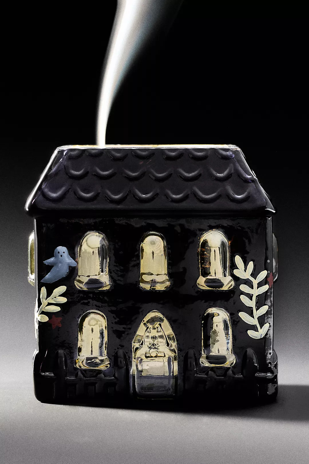 Haunted House Woody Honeycrisp & Pinecone Figural Glass Candle | Anthropologie (US)