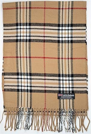 City Scarf - 100% Cashmere Winter Fall Nova Scottish Fashion Check Made in Scotland Soft Wool Tar... | Amazon (US)