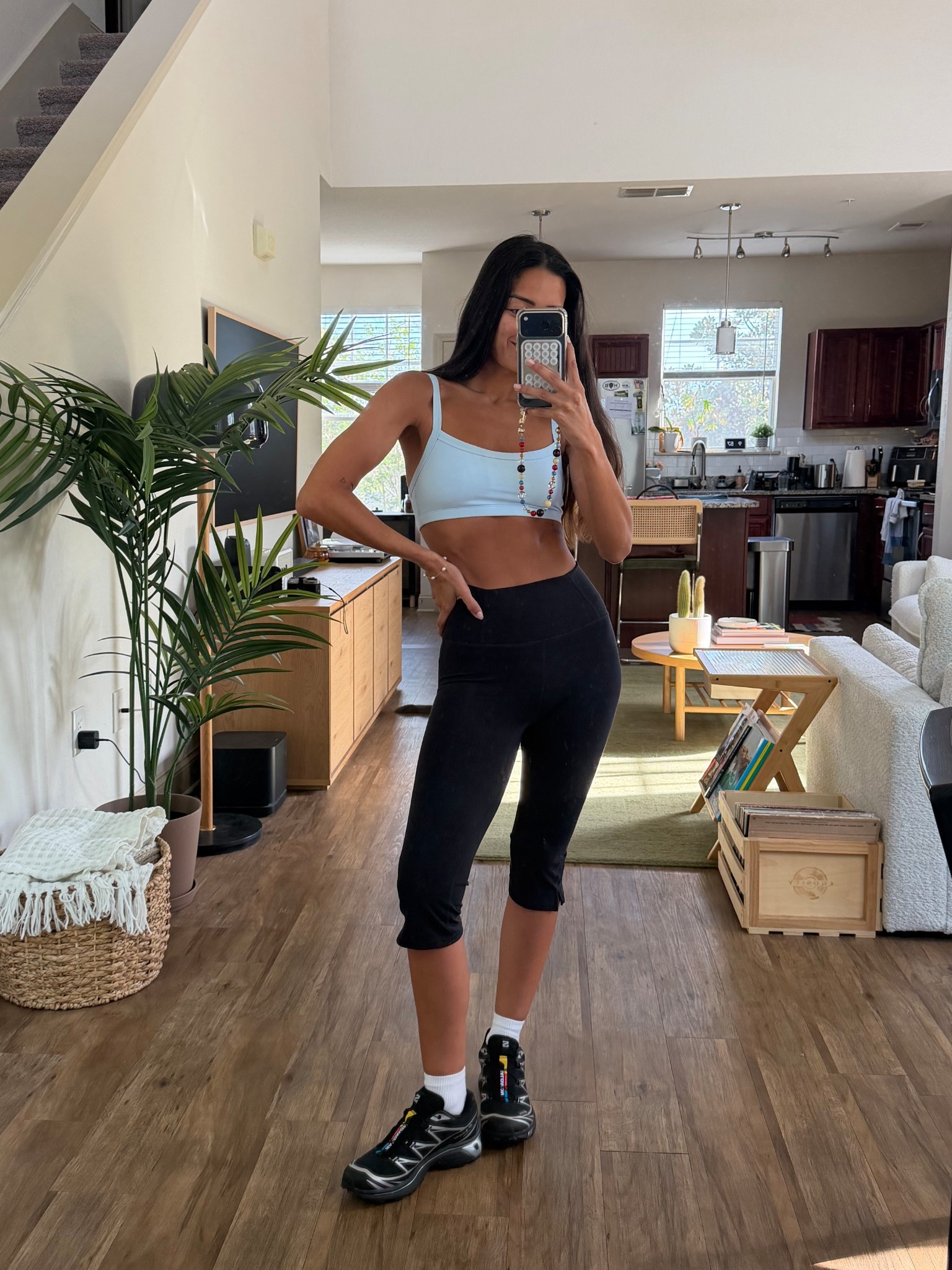 wearing my favorite capris in a size small e top in a small too! :) 

#LTKSeasonal #LTKfitnessgoals #LTKActive