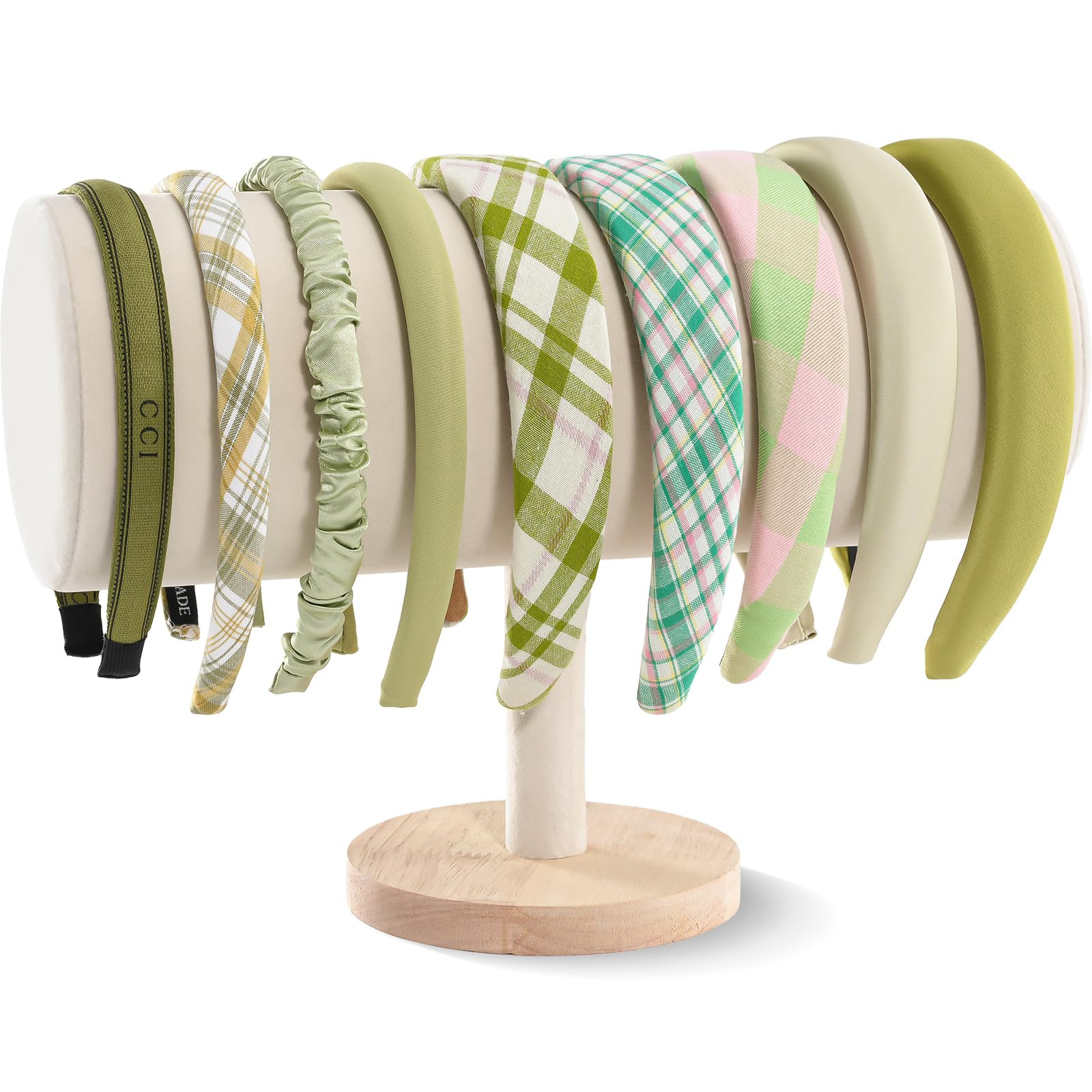 ProCase Headband Holder Organizer for Girls Women, Velvet Headband Stand for Storage Display -Bei... | Amazon (US)