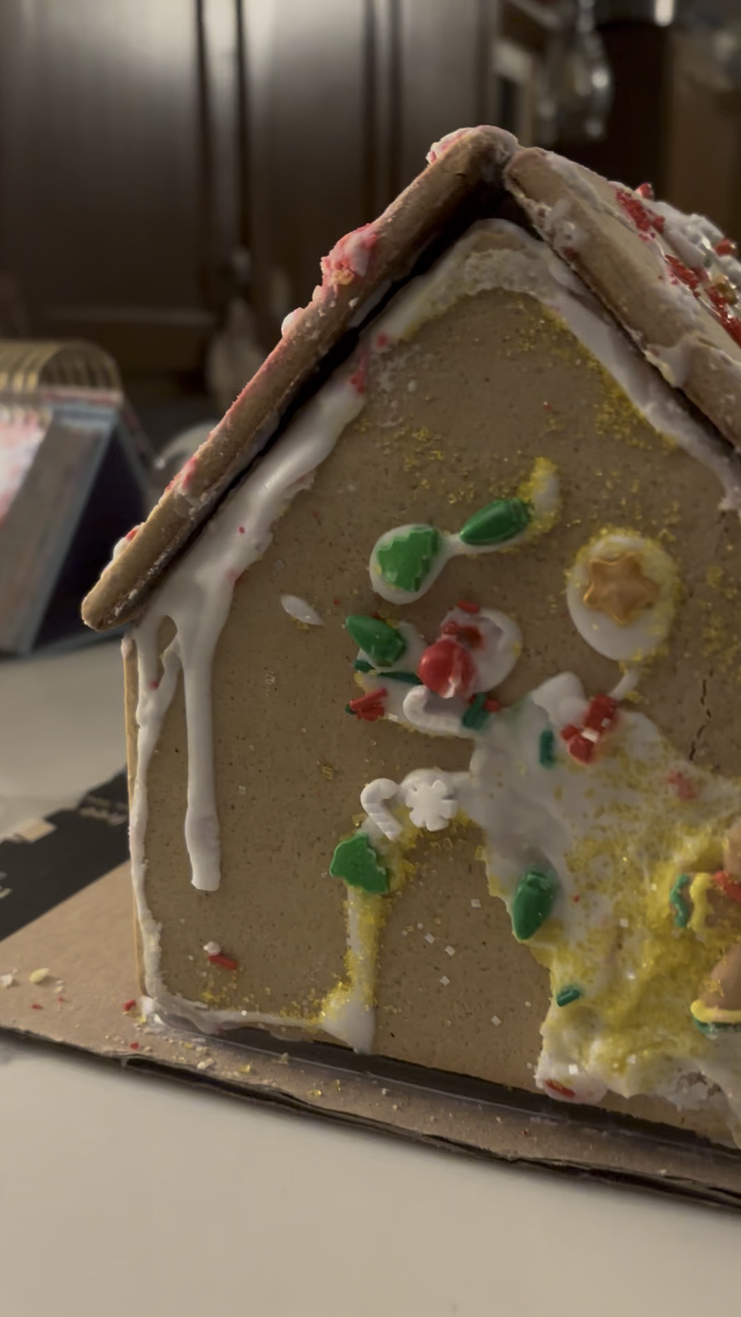 Do you do gingerbread houses each year? We had a lot of fun doing this one and we have 3 more to do! The kids enjoy it a lot! This gingerbread house came with a plastic box to hep keep the gingerbread up! The icing and decorations were all so cute!  

 #LTKHoliday #LTKmomlife #LTKKids
