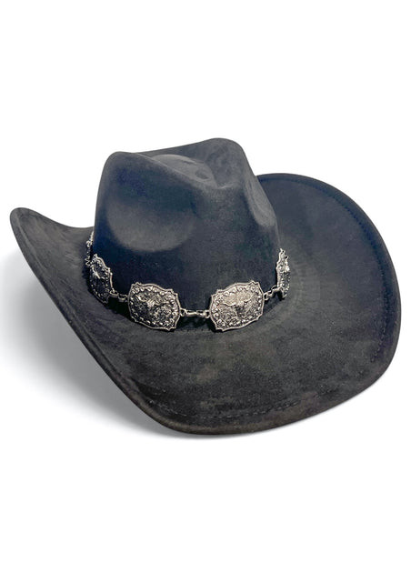 Oakley Black and Silver Cowboy Hat | The Willow Tree