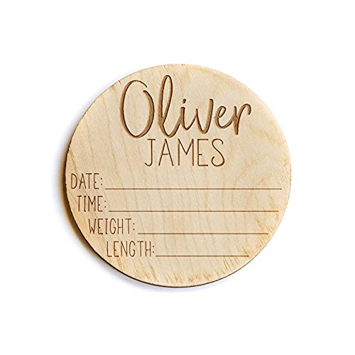 Newborn Announcement Sign for Hospital - Baby Birth Announcement Sign Girl for Hospital - Baby Na... | Amazon (US)