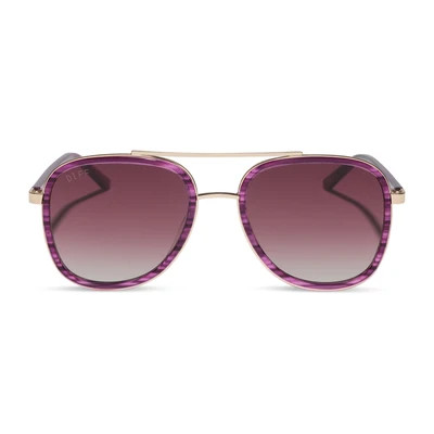CHESHIRE CAT - PURPLE + PINK GRADIENT + SUNGLASSES | DIFF Eyewear