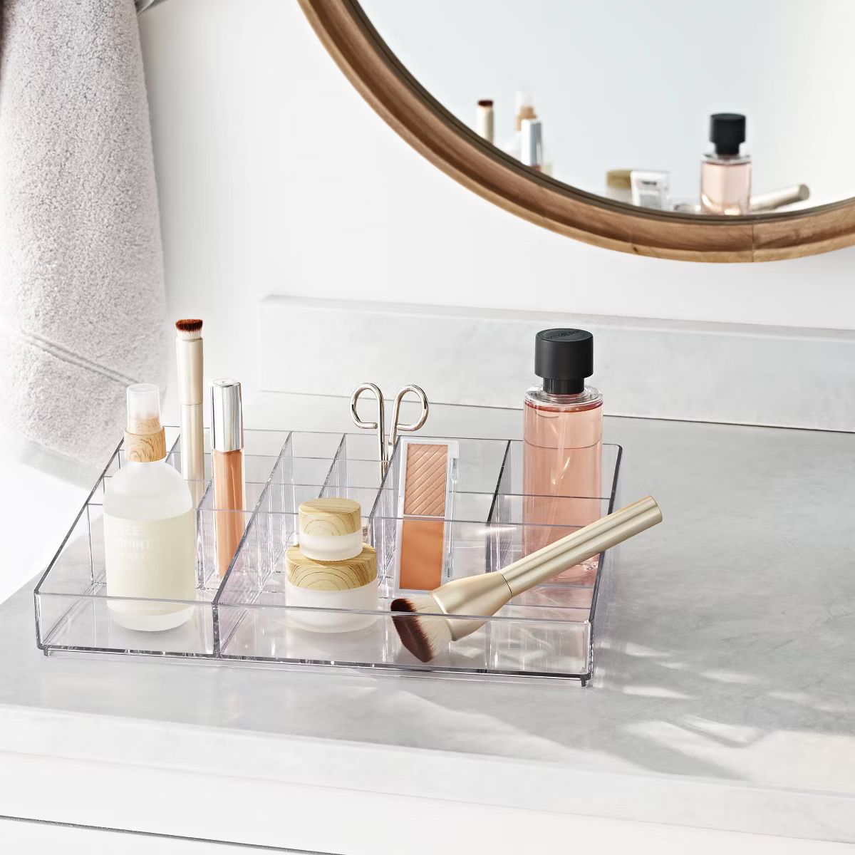 Bathroom Plastic Extra Large Cosmetic Organizer Clear - Brightroom™ | Target