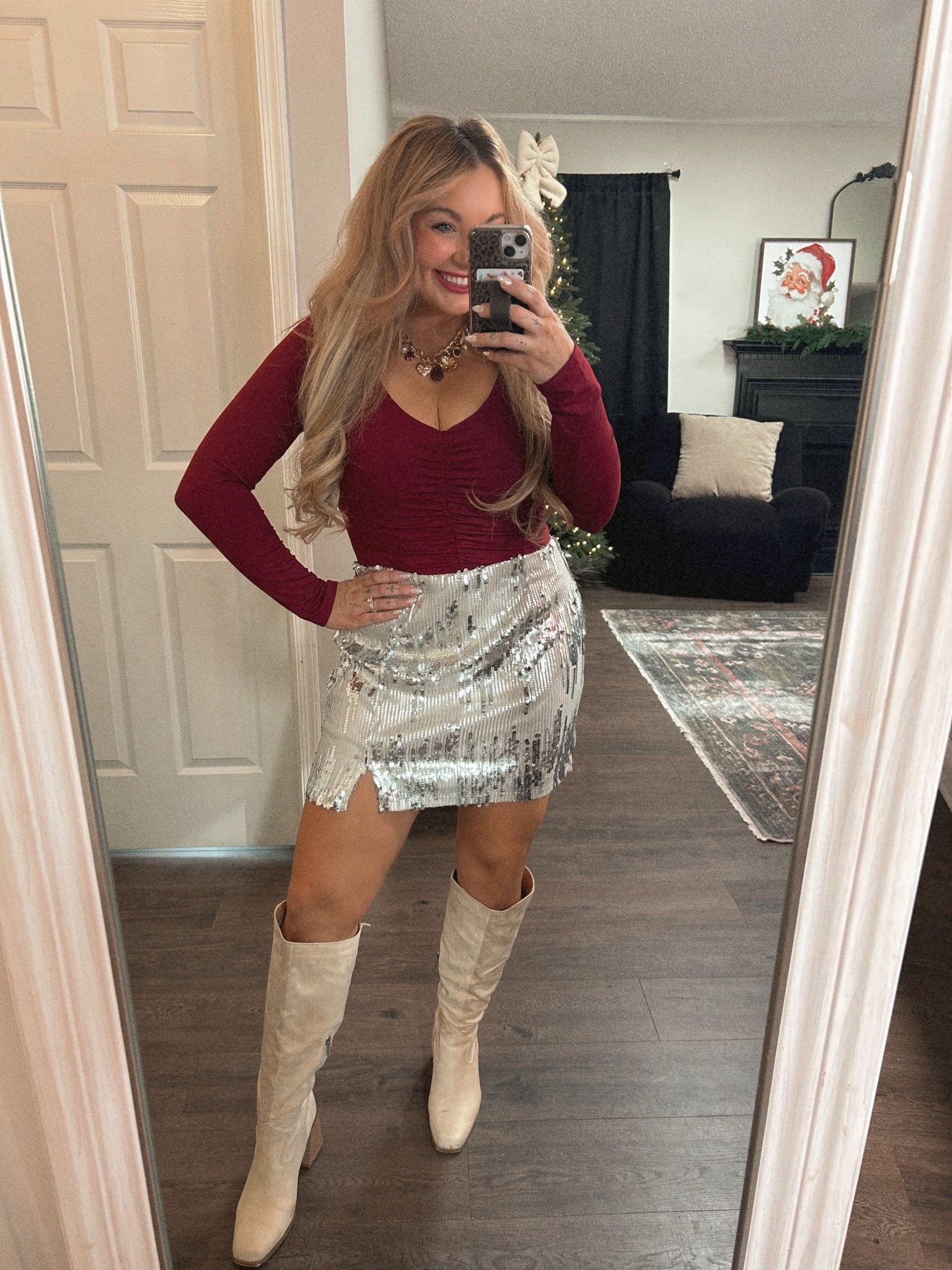 Another Walmart holiday look!!! 😍❤️✨ 

#LTKHoliday #LTKootd #LTKMidsize