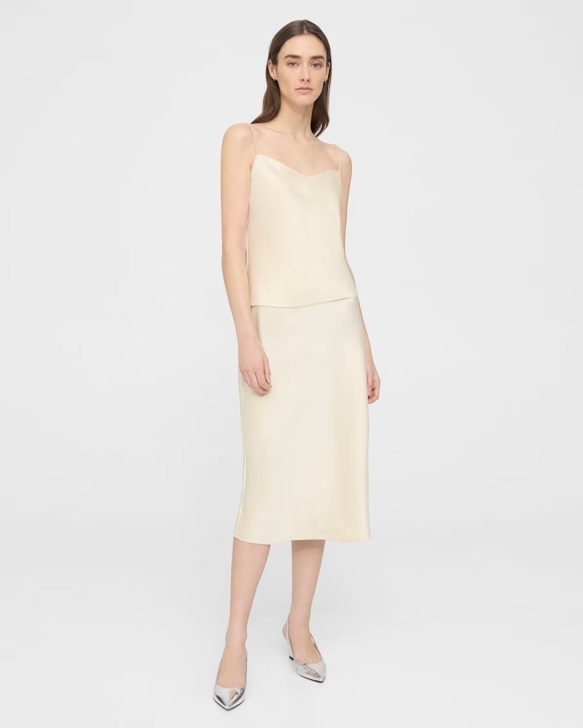Satin Slip Skirt | Theory | Theory Outlet