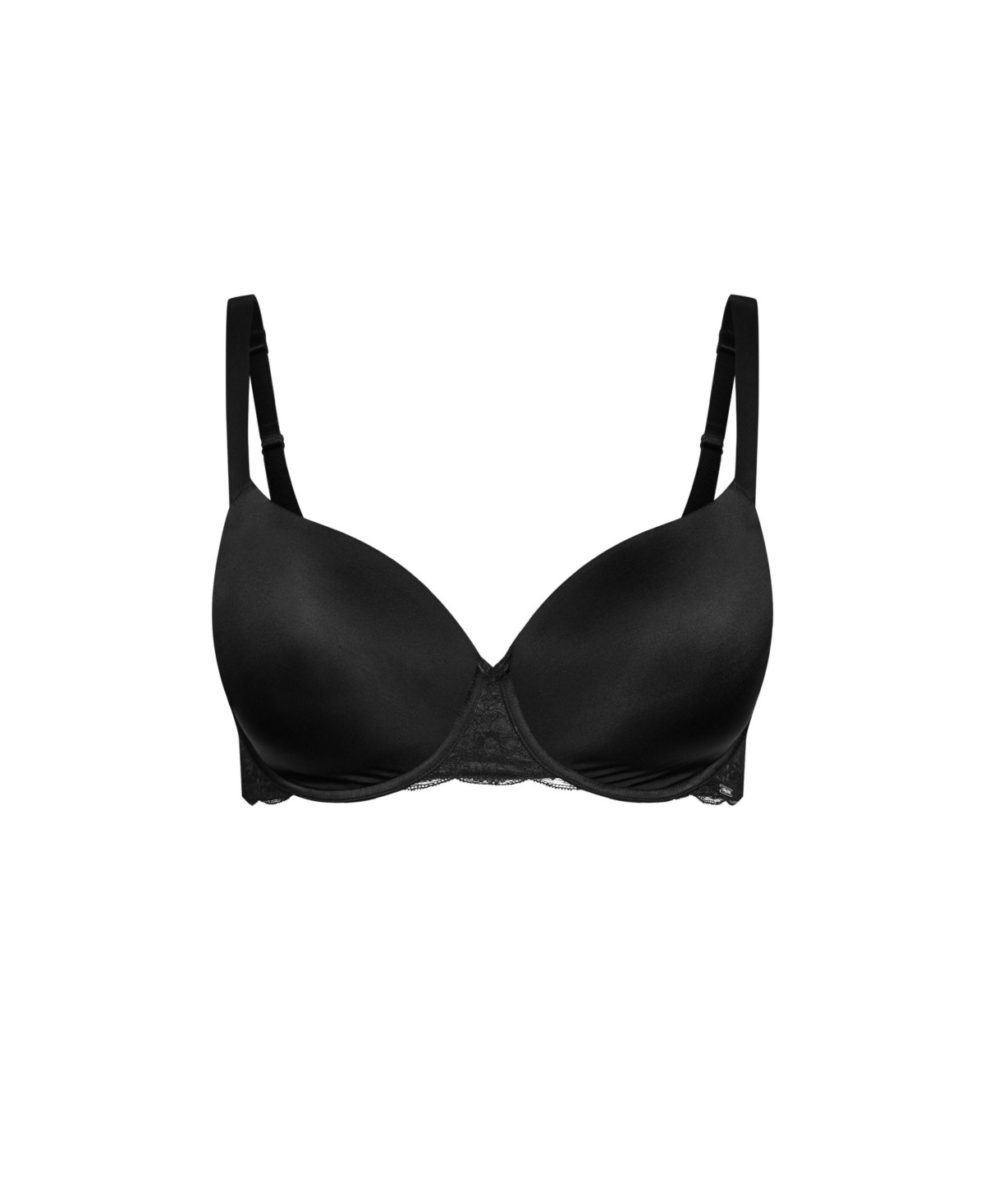 City Chic Plus Size Glam T-Shirt Bra - Black | Macy's
