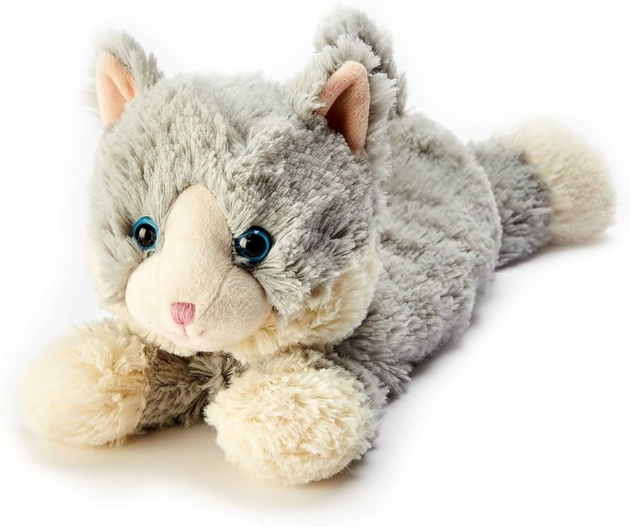 Gray Cat Warmies - Cozy Plush Heatable Lavender Scented Stuffed Animal | Amazon (US)