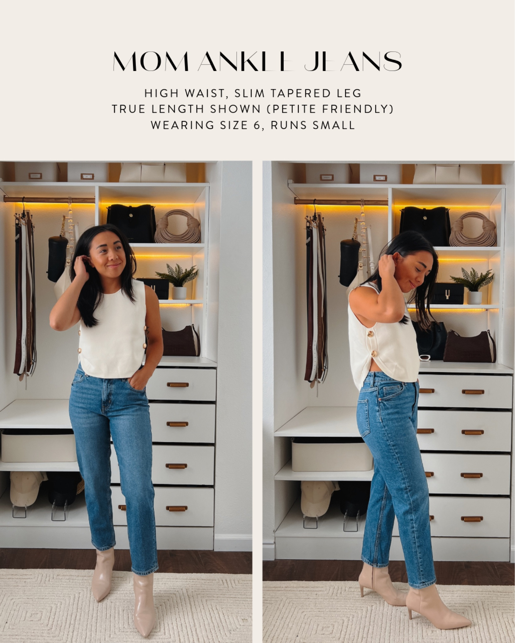 Mom ankle jeans from H&M

#LTKFindsUnder50 #LTKStyleTip