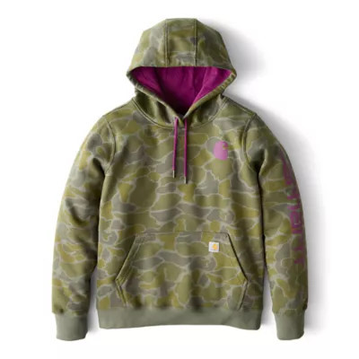 Carhartt Women's Relaxed Fit Midweight Logo Sleeve Graphic Printed Sweatshirt | Tractor Supply