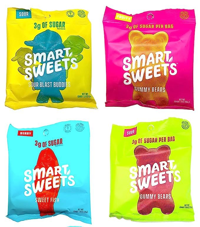 SmartSweets Fruity Gummy Bears, Sour Gummy Bears, Sweet Fish, Sour Buddies, Assortment Pack, Low ... | Amazon (US)