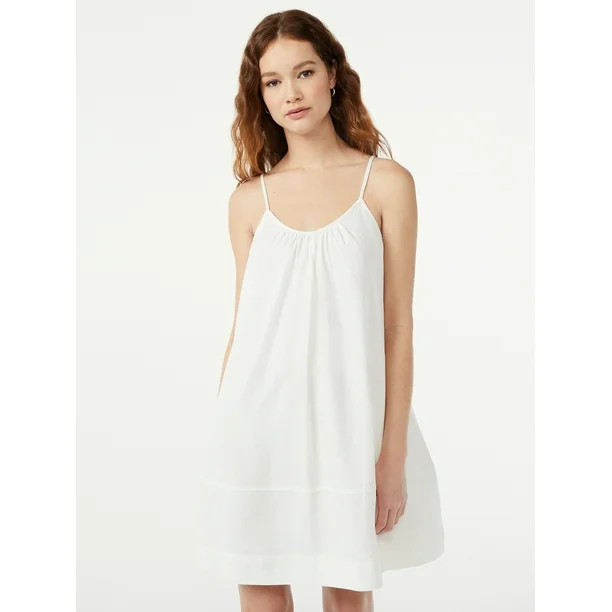 Free Assembly Women's Sleeveless Swing Dress - Walmart.com | Walmart (US)