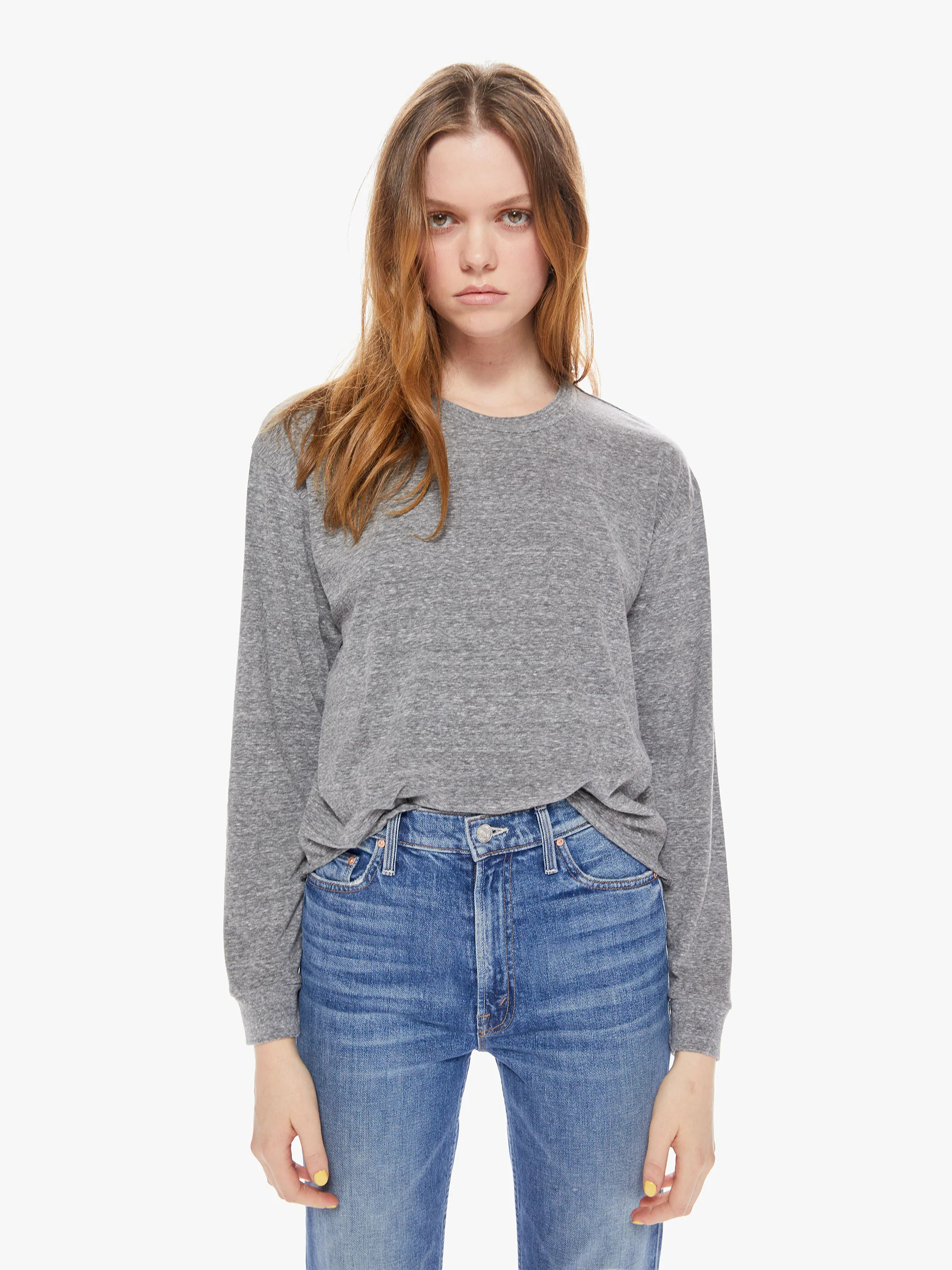 The L/S Slouchy Cut Off | Mother Denim