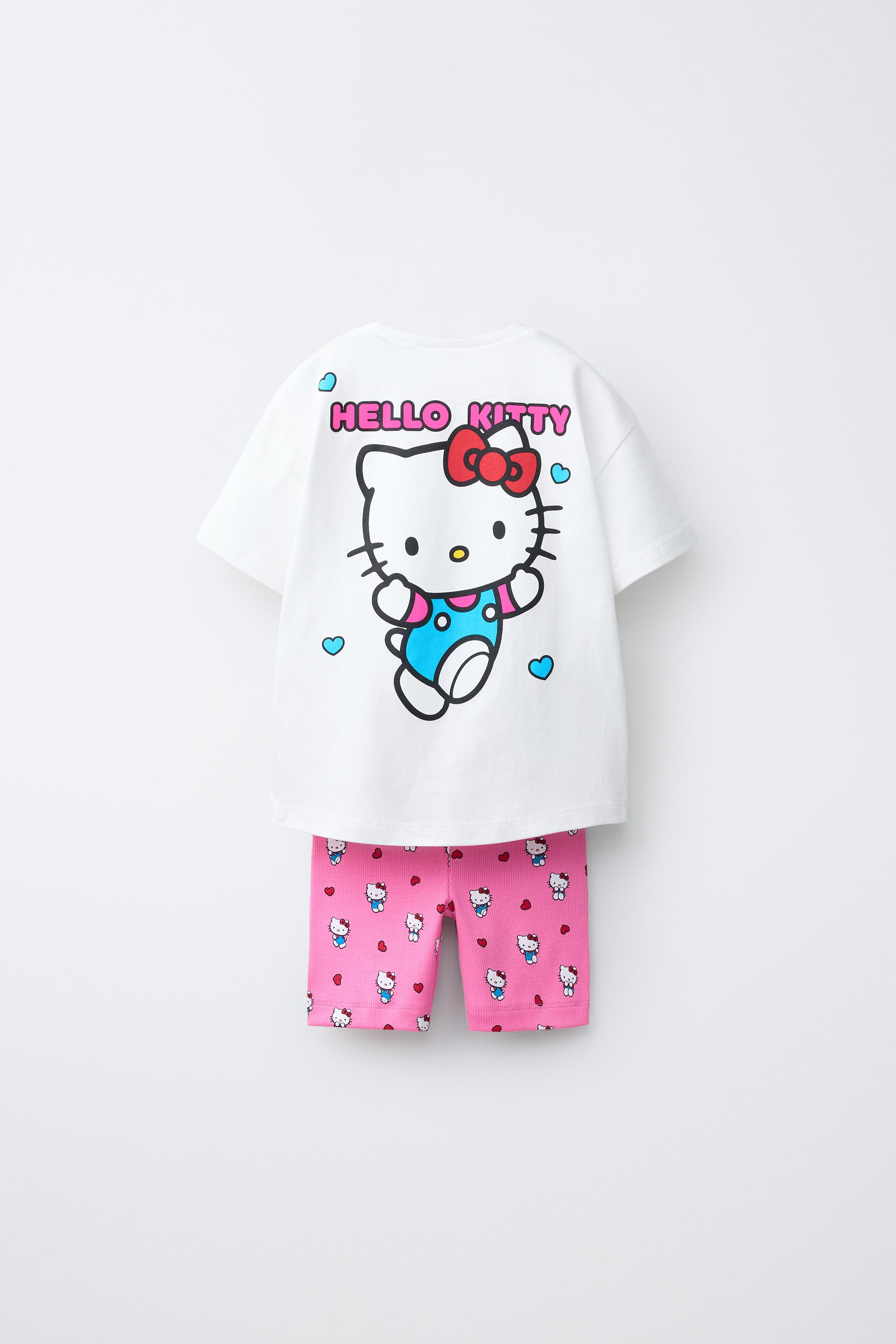 HELLO KITTY \u00a9 SANRIO TOP AND CYCLING LEGGINGS SET | Zara US