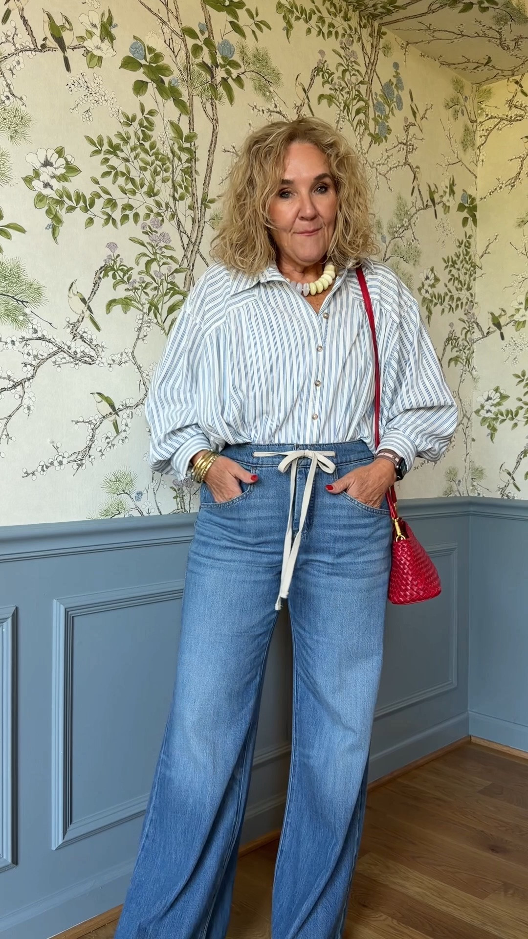 6/25-6/28 Anthropologie 20% off orders of $100+ with code NANETTE20 

Pilcro jeans is an anthropologie brand. Love these they make your legs look so long! I did get the 29 regular and not the petite
Blouse is a cotton blend, super relaxed I’m in a small! I love the batwing. 
Necklace color light neutral. It comes in over 10 colors.

#LTKSaleAlert #LTKOver40 #LTKootd