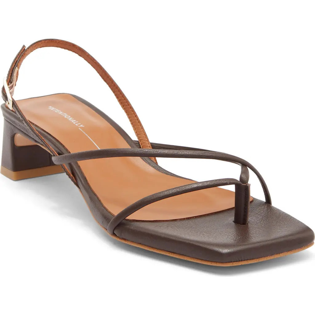 INTENTIONALLY BLANK Fifi Slingback Sandal in Chocolate at Nordstrom, Size 7Us | Nordstrom