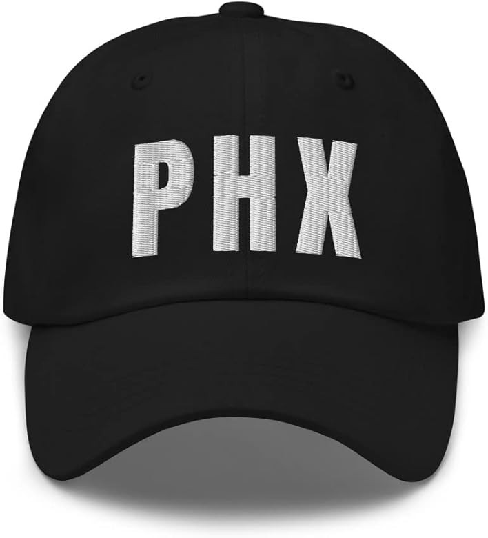 Airport Code PHX Hat Phoenix Arizona AZ Dad Cap Embroidered Dad Hat Baseball Cap with Adjustable ... | Amazon (US)