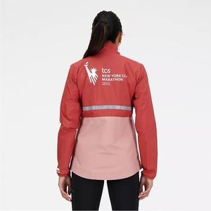 New Balance 2023 NYC TCS Marathon Zip Up Windbreaker Jacket - Pink | Poshmark